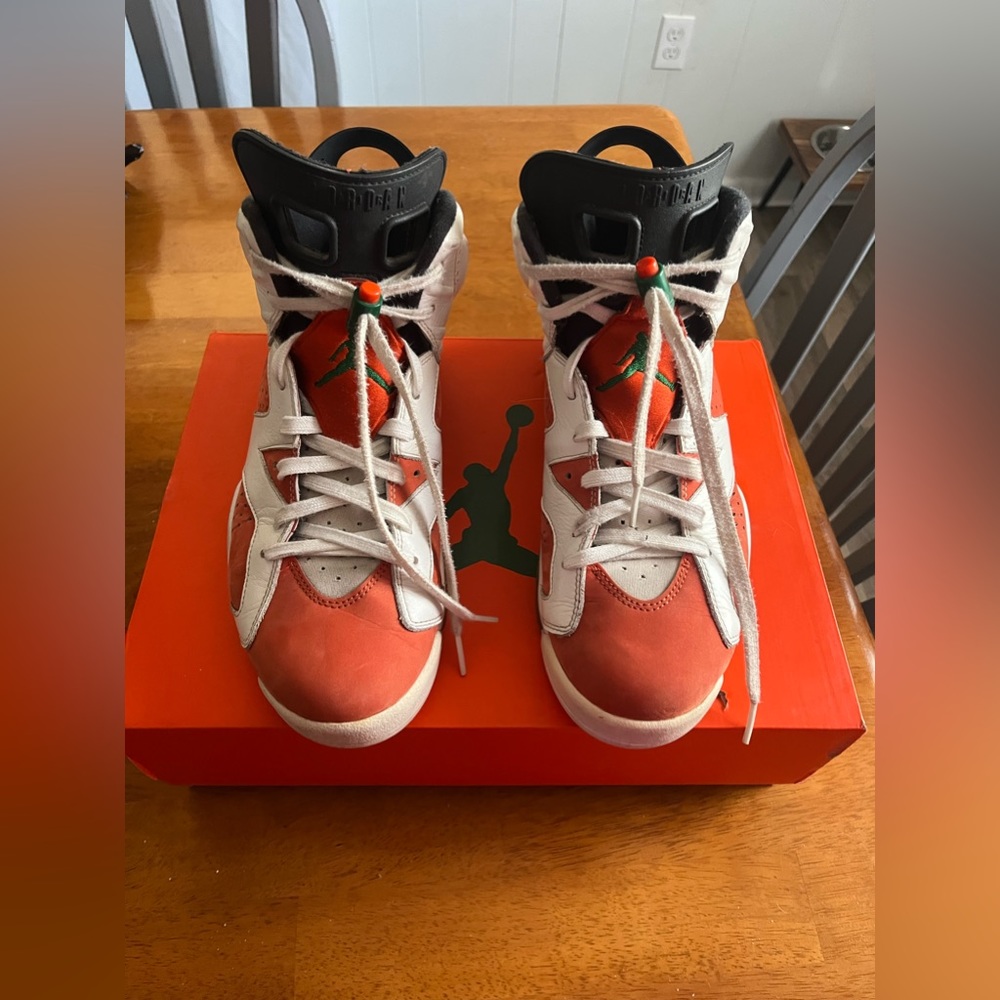 Jordan 6 retro Gatorade like Mike White size 9US
